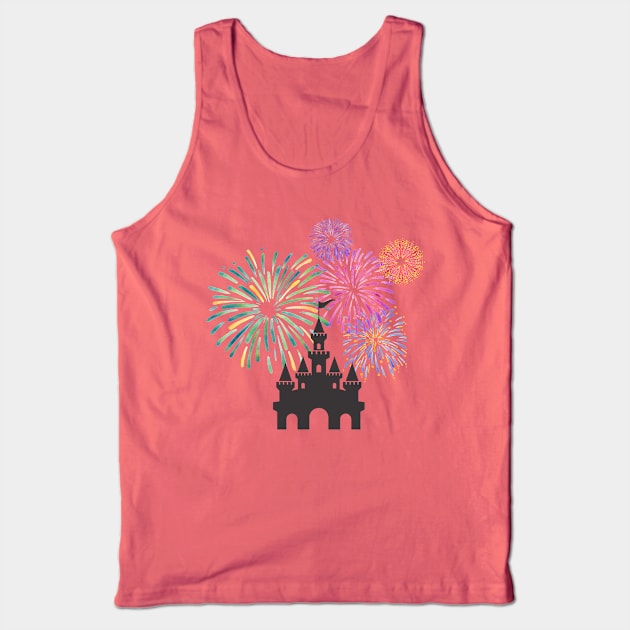 Fireworks and Castle Tank Top by Christykm